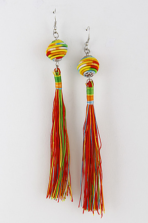 Multi Colored Tassel Earrings 7DBE6